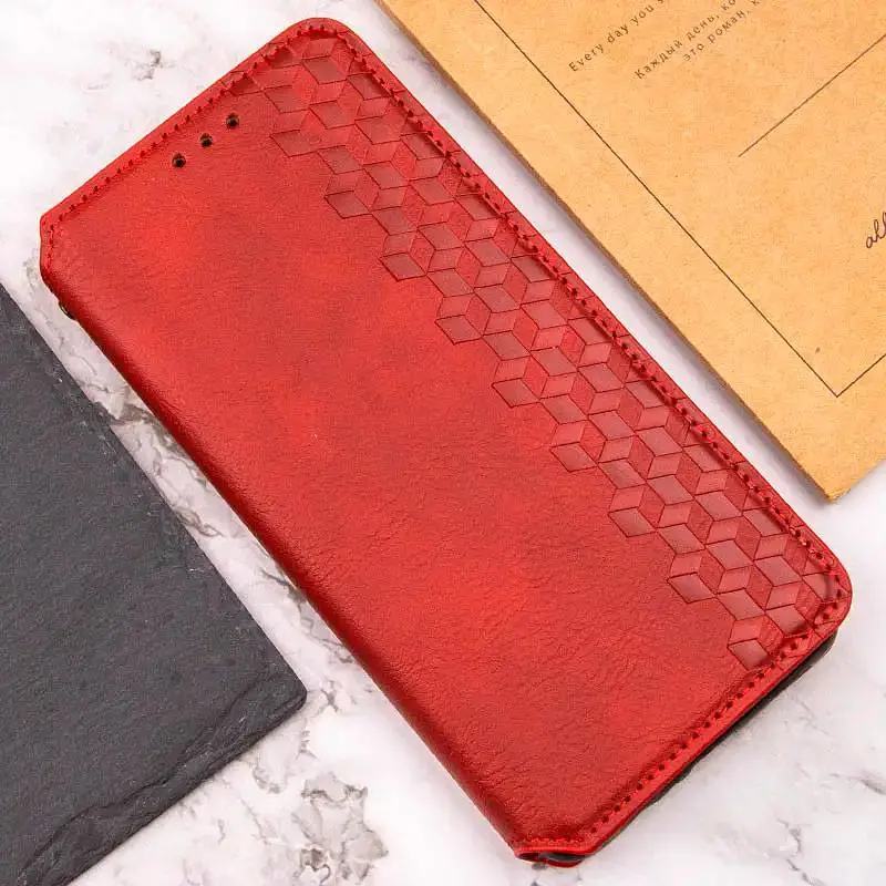 Чохол-книжка GETMAN Cubic Cover Case для Redmi 13C / Poco C65 Red [100963] - фото 5