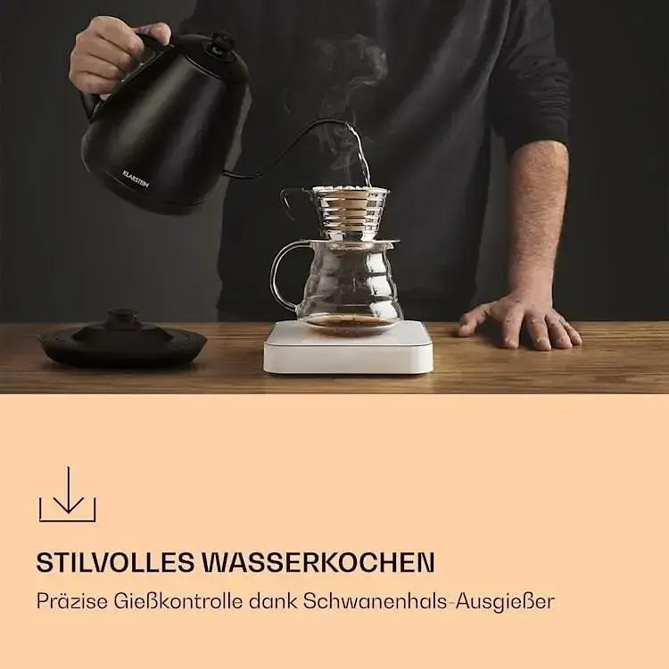 Электрочайник Klarstein Garcon 2000 Вт (10040347) Черный - фото 3
