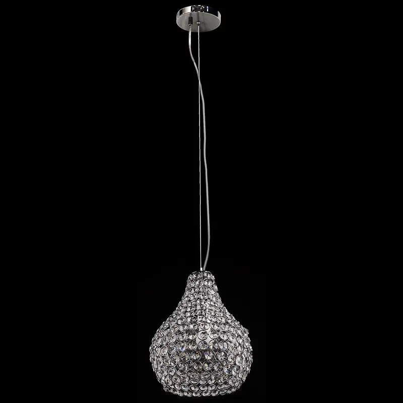 Люстра подвесная Brille хрустальная E27 60W CH (BR-01 376S/1) - фото 3