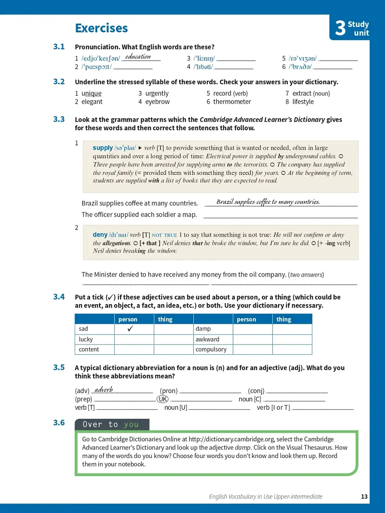 English Vocabulary in Use Upper-Intermediate. Book with Answers (4th Edition) - фото 7