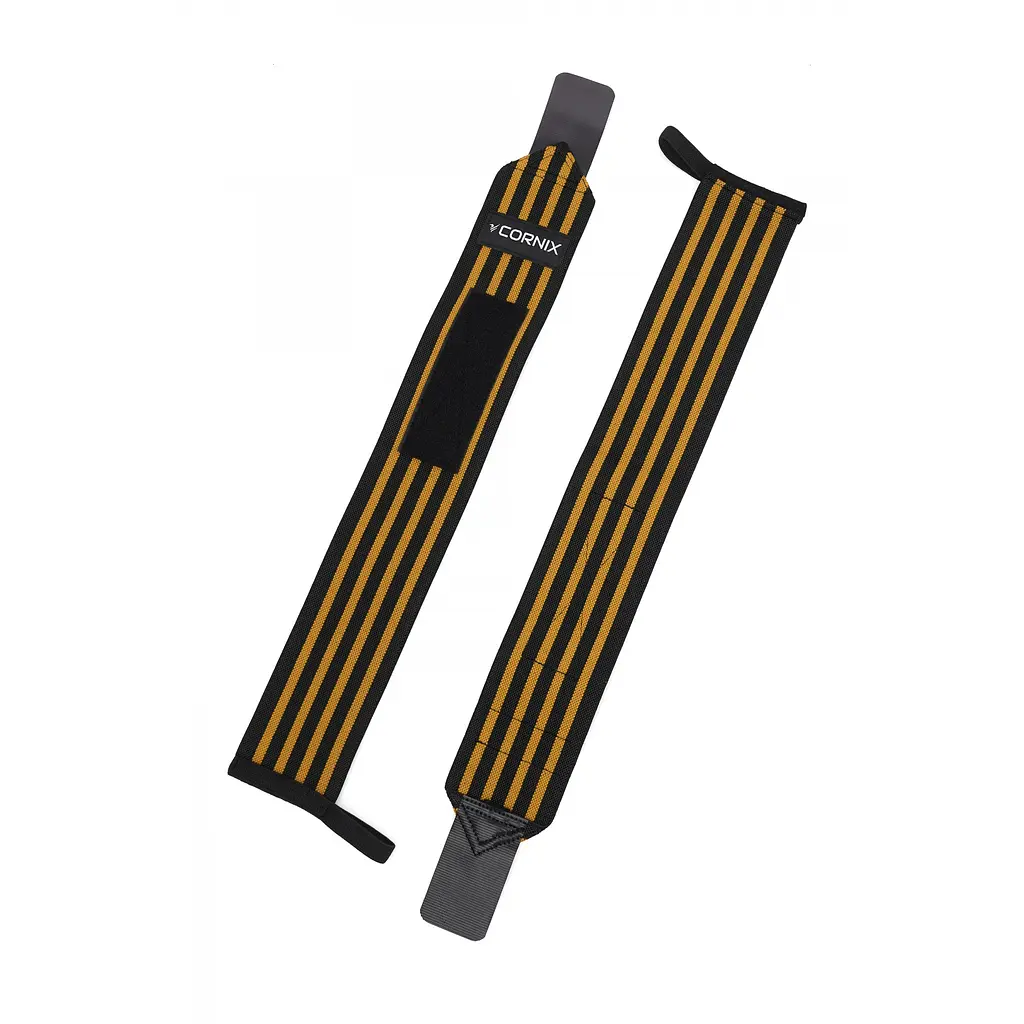 Бинти для зап'ясть (кистьові бинти) Cornix Wrist Wraps XR-0196 Black/Orange - фото 2