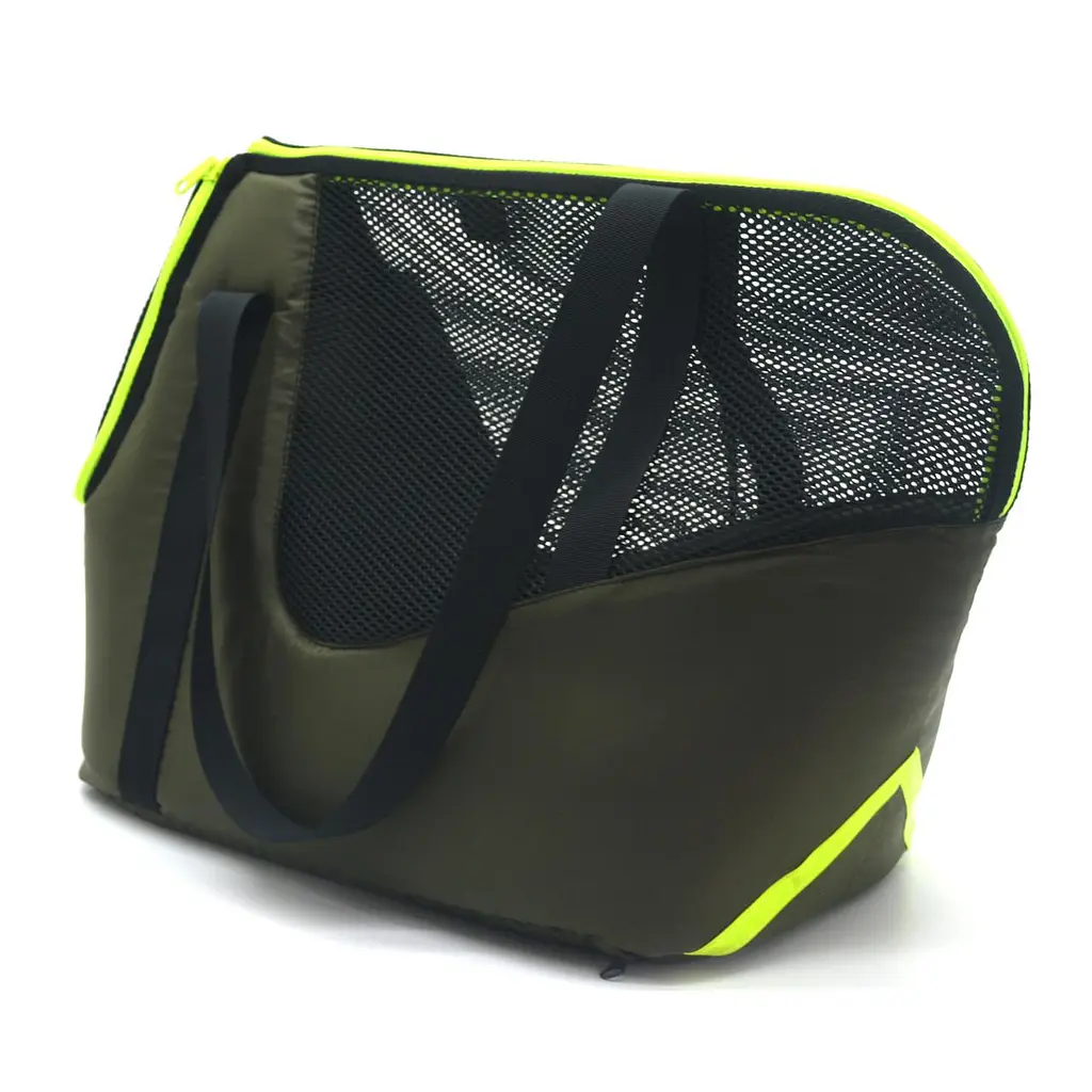 Сумка-переноска Zoo-hunt для кошек и мелких собак Спорт хаки №1 23х40х34 см - фото 4