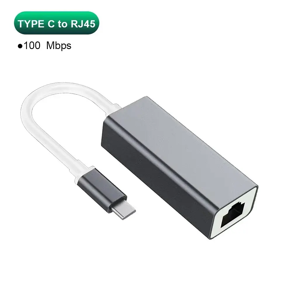 Адаптер USB type-C на 100Mb Ethernet RJ45 - фото 6
