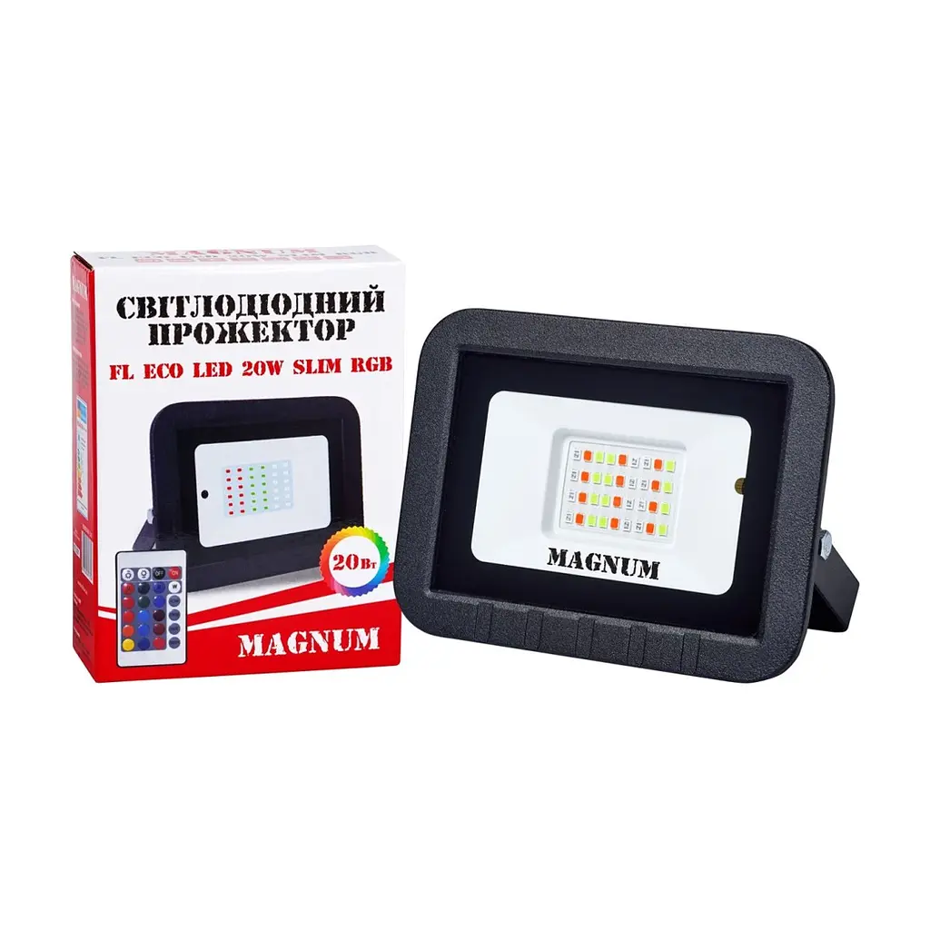 Прожектор MAGNUM FL ECO LED 20Вт slim_RGB IP65 (90018140) - фото 5