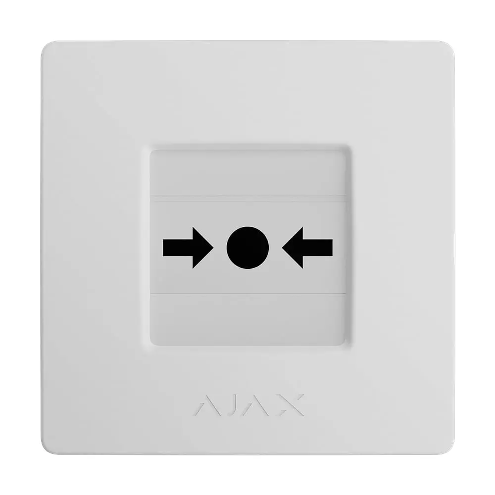 Бездротова кнопка для активації пожежної тривоги вручну Ajax ManualCallPoint White Jeweller (26-00665) - фото 6