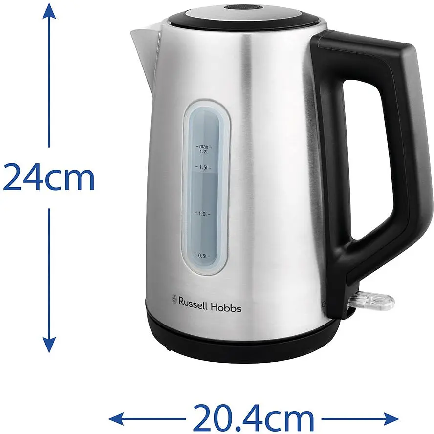 Електрочайник Russell Hobbs Heaton 1.7 л сріблясто-чорний (27380-70) - фото 4
