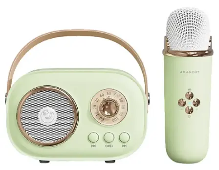 Акустична система «RETRO» з мікрофоном ∙ Бездротова портативна Bluetooth колонка на акумуляторі ∙ Міні-караоке - фото 5