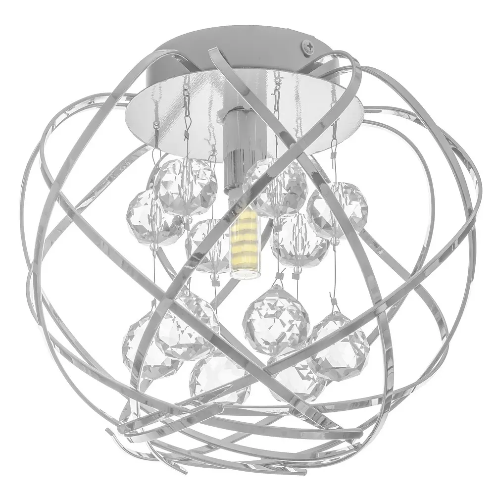 Люстра потолочная Brille галогенная в спальню G9 40W CH (BR-942СC/1) - фото 3