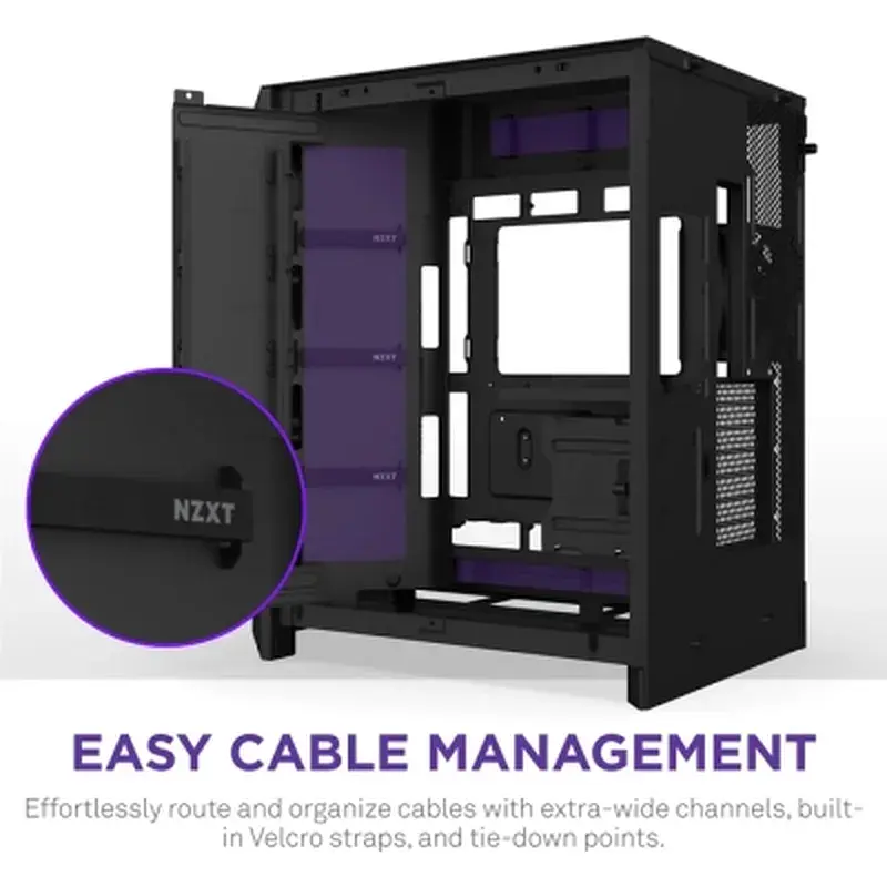 Корпус для ПК NZXT H9 Flow Dual-Chamber All Black (CM-H92FB-01) - фото 9