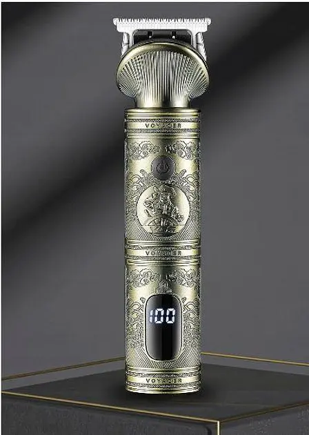 Чоловічий набір Professional VGR V-106 для догляду за волоссям бородою та тілом 14 насадок триммер для носа LED-дисплей 6 в 1 (42268-V-106_612) - фото 2