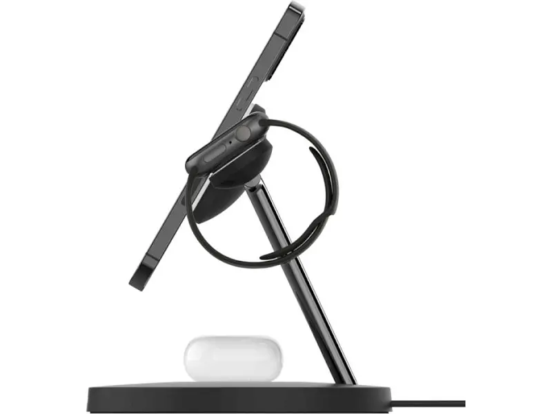 Бездротовий зарядний пристрій Belkin MagSafe 3in1 Wireless Charger black (WIZ017VFBK) - фото 8