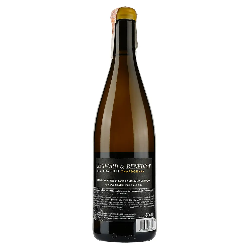 Вино Sandhi Santa Barbara Chardonnay Sanford & Bened белое сухое 0.75 л - фото 2