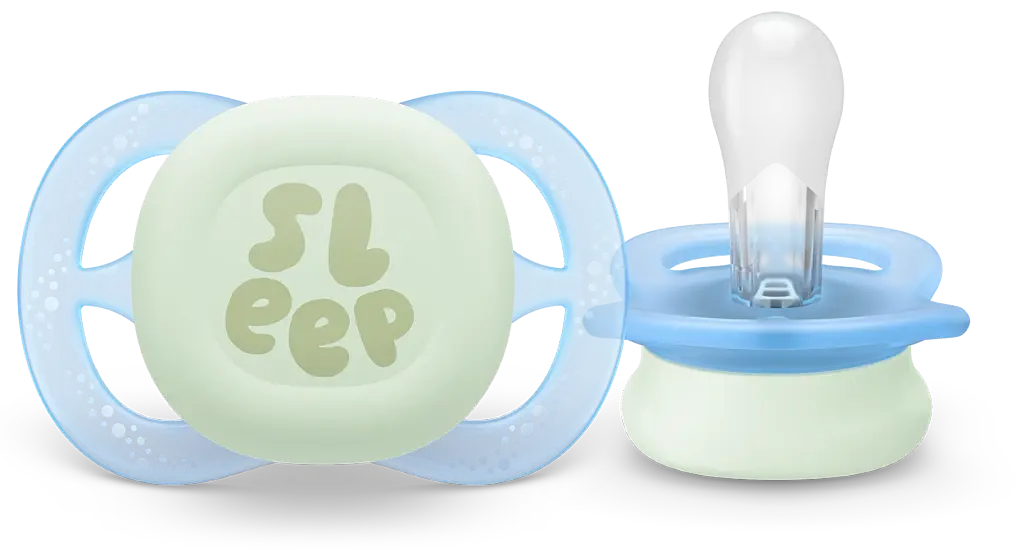 Пустышка Philips Avent Ultra start Nighttime для младенцев 0+ месяцев 2 шт. (SCF075/08) - фото 3
