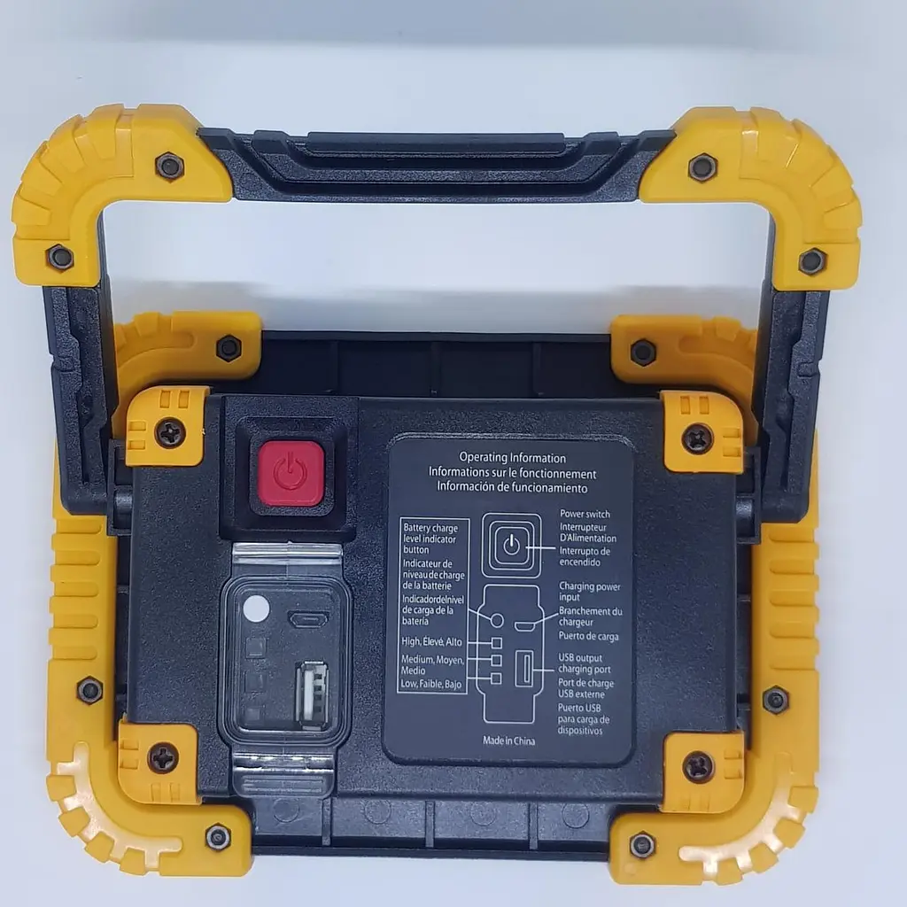 Акумуляторний LED прожектор IP 65 світлодіодний ліхтар COB 4см. з Power Bank - фото 2