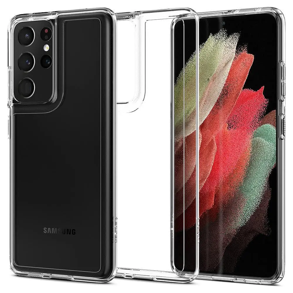 Чохол протиударний прозорий Spigen Ultra Hybrid Crystal ACS02351 для Samsung Galaxy S21 Ultra (6.8") Clear - фото 3