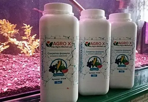 Мінеральне добриво нового покоління Agro-x Нітроамофоска NPK + ТМ 1000 г (47338) - фото 2
