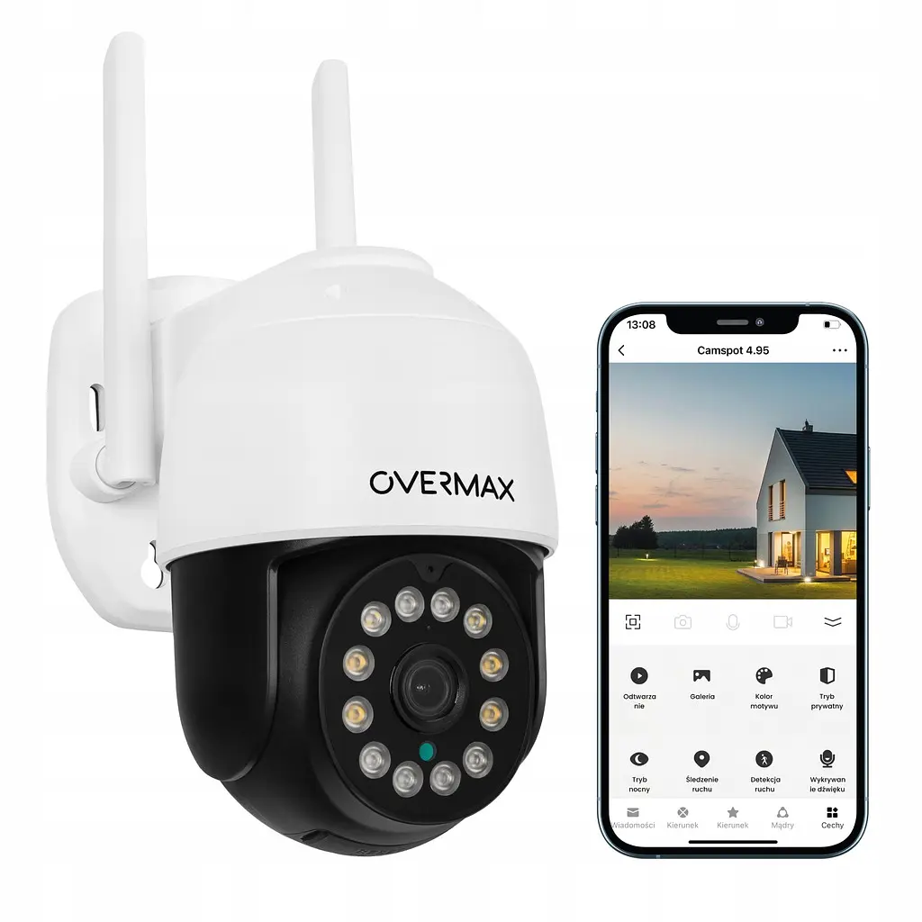 Уличная поворотная IP-камера Overmax Camspot 4.95 Wi-Fi 2.5K White - фото 2