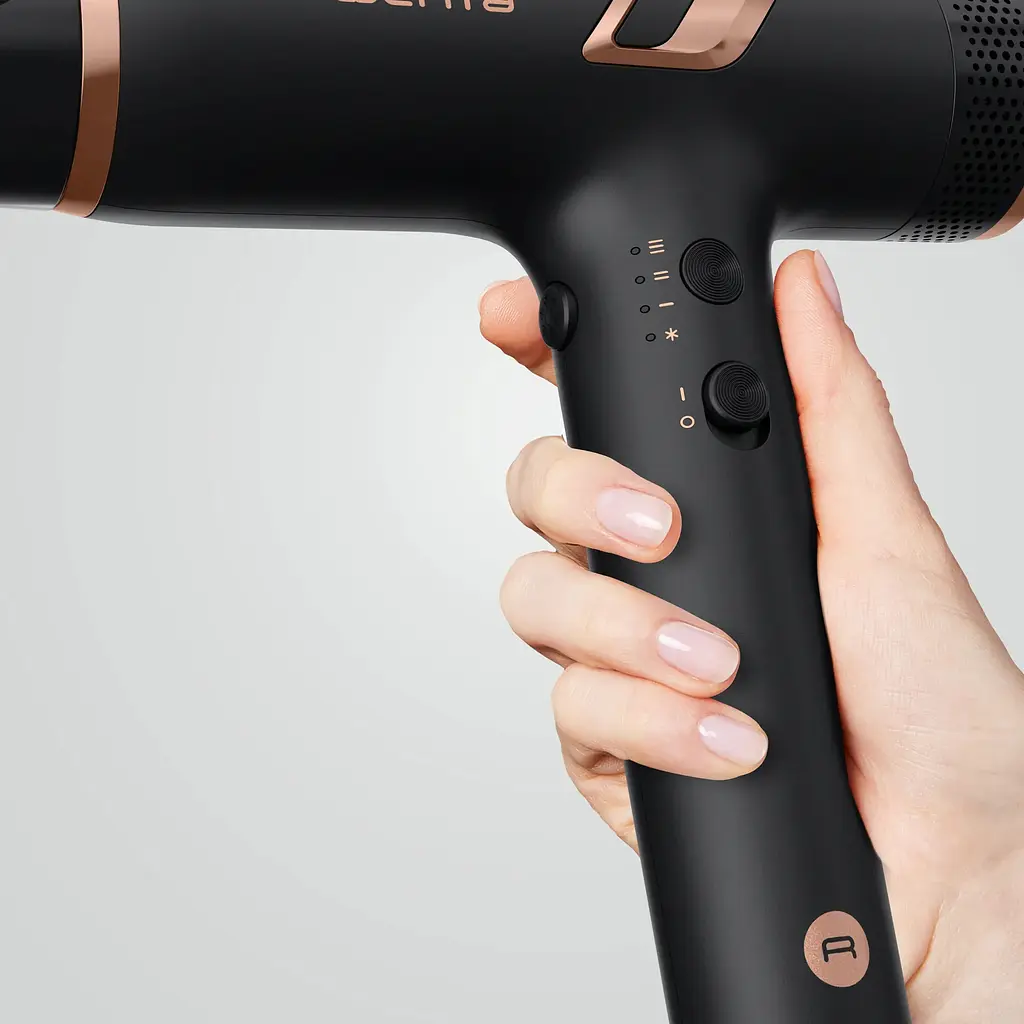 Фен Rowenta T-Shape Maestria Nano, 1700Вт, 3 режима, диффузор, ионизация, холодный обдув, черный - фото 5