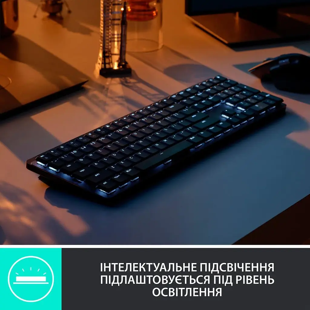 Клавиатура Logitech MX Mechanical Wireless Illuminated Performance Graphite (920-010757) - фото 4