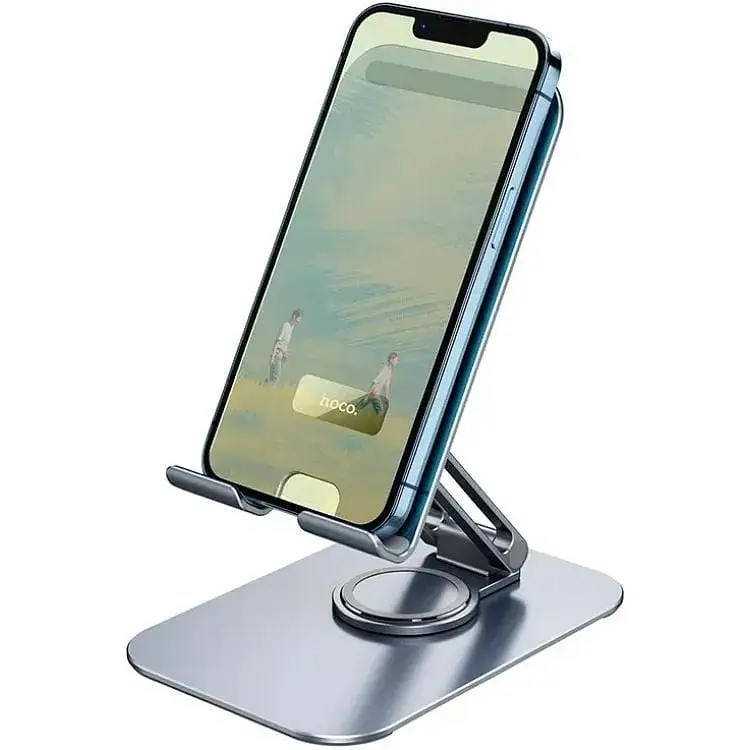 Тримач для телефону Hoco PH50 Ivey folding rotatable в машину чорний - фото 1