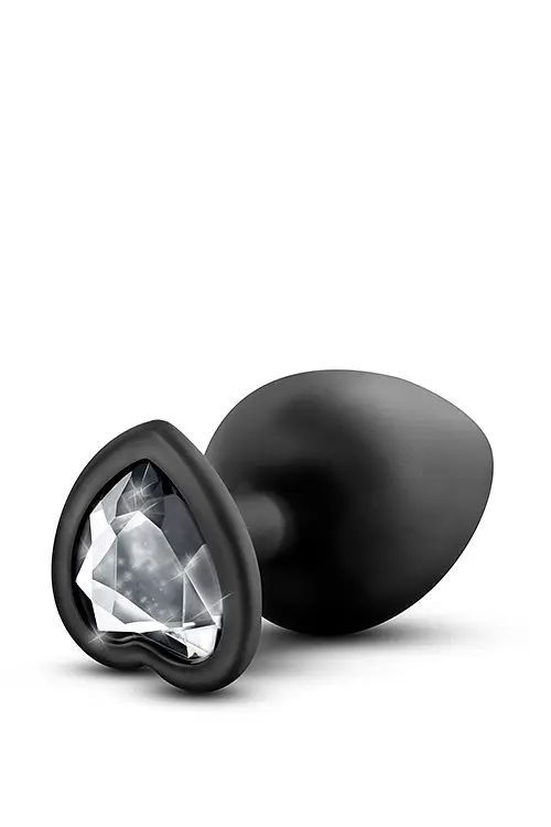 Анальна пробка з каменем Blush Temptasia Bling Plug large Black - фото 3
