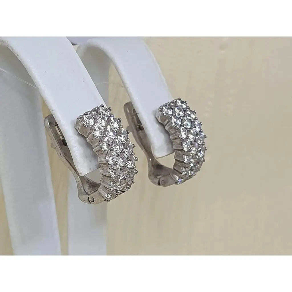 Серебряные серьги Qvaliz с фианитами. 90200080 - фото 2