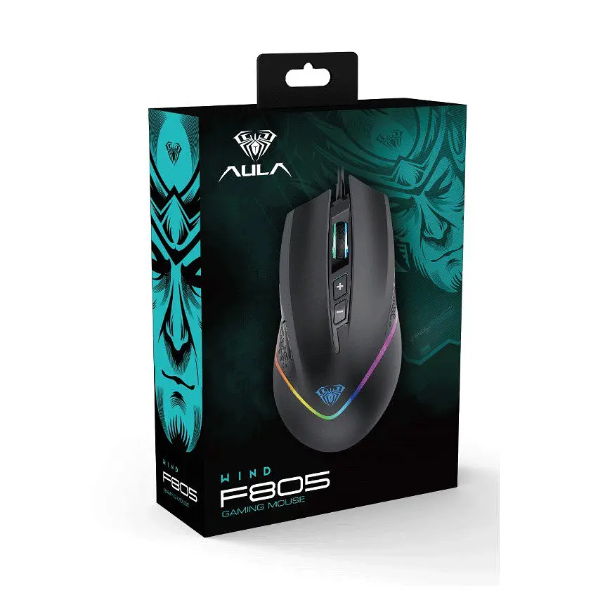 Игровая мышь Aula F-805 Black USB 7 keys 6400dpi - фото 12