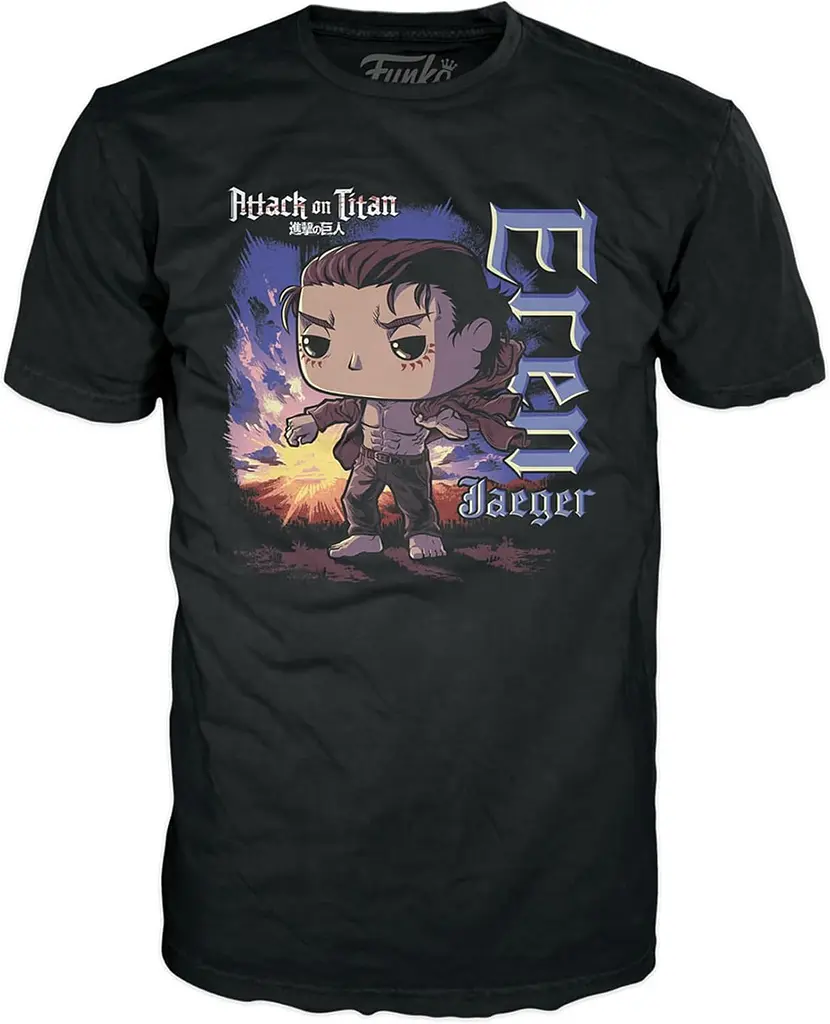 Набор Funko Pop Tee Set Атака титанов Эрен Attack on Titan Eren with Marks 10 см FP AT E L - фото 5