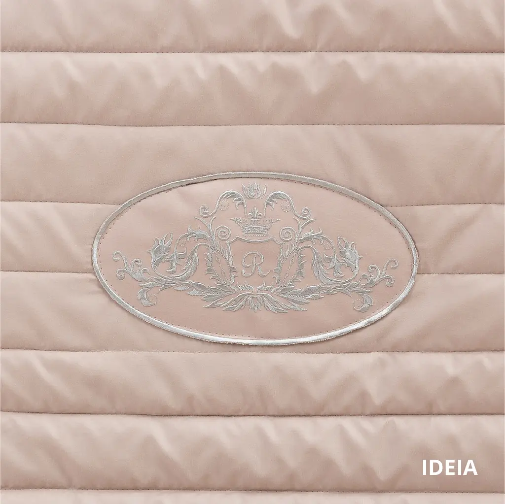 Двостороннє покривало Ideia Royal бежевий та сірий 240 х 220 см (8-34585 сірий/беж) - фото 9