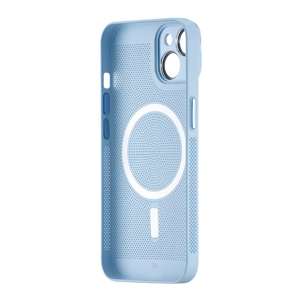 Чохол Perfomed with MagSafe Protected Camera iPhone 14 Light Blue - фото 3