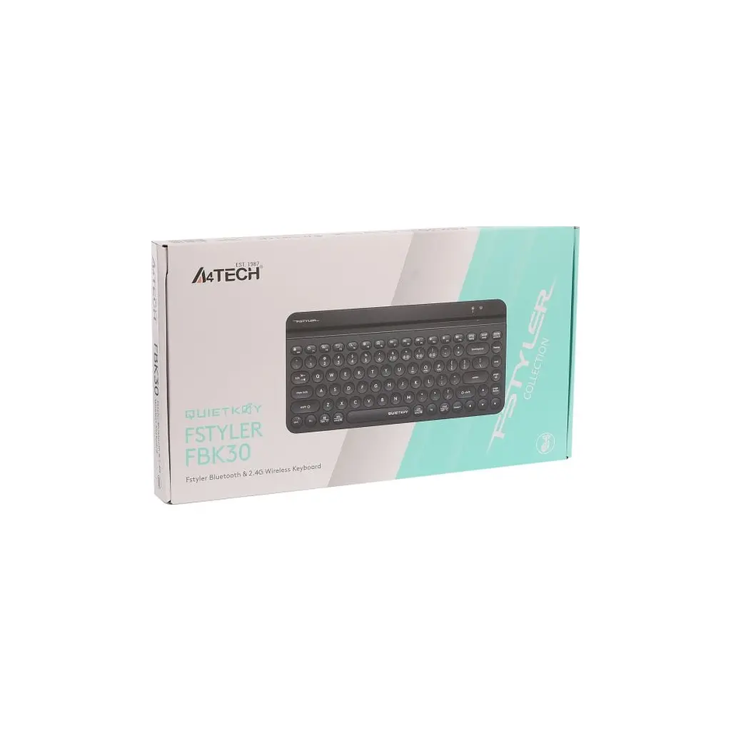Клавіатура A4Tech FBK30 Wireless/Bluetooth Black (4711421972499) - фото 7