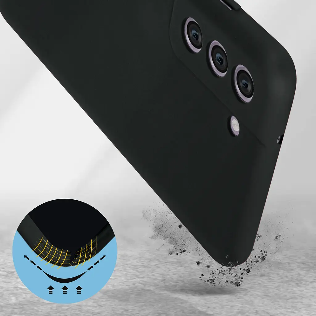 Чехол Samsung Soft-Touch Silicone Case для Galaxy S21 FE G990 [Black] HC [72160] - фото 5