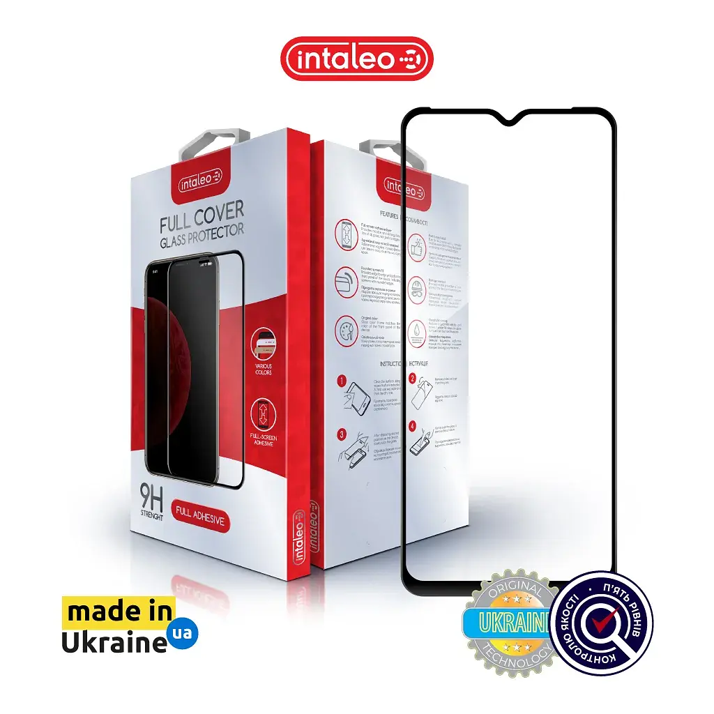 Скло захисне Intaleo Full Glue ZTE Blade A71 Black (1283126515620) - фото 2