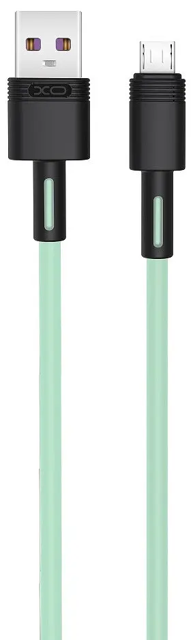 USB Кабель XO NB-Q166 MicroUSB 5A 1.0m Зелений