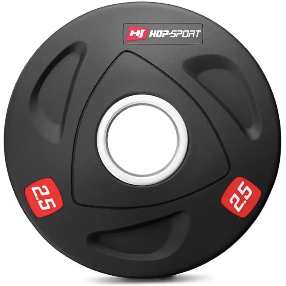 Набір дисків олімпійських Hop-Sport 4 х 2,5кг - фото 3
