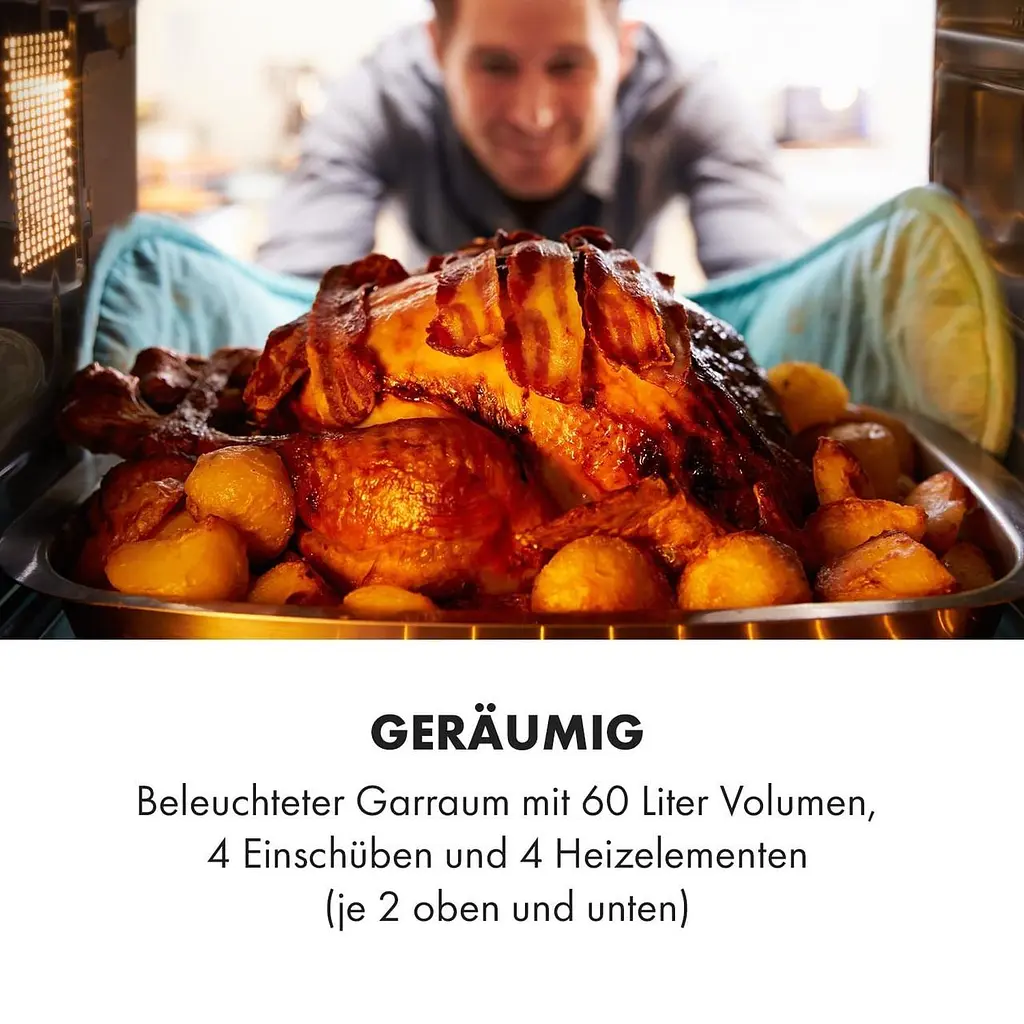 Духовка электрическая Klarstein Masterchef 60 л. (10034498) - фото 6