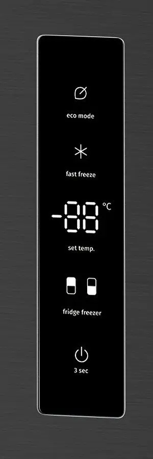 Холодильник Gorenje з нижньою морозильною камерою, 200х60х60см, 2 двері, 238(98)л, А+, NF+, Зона св-ті, Зовн. Дисп, Чорний - фото 4