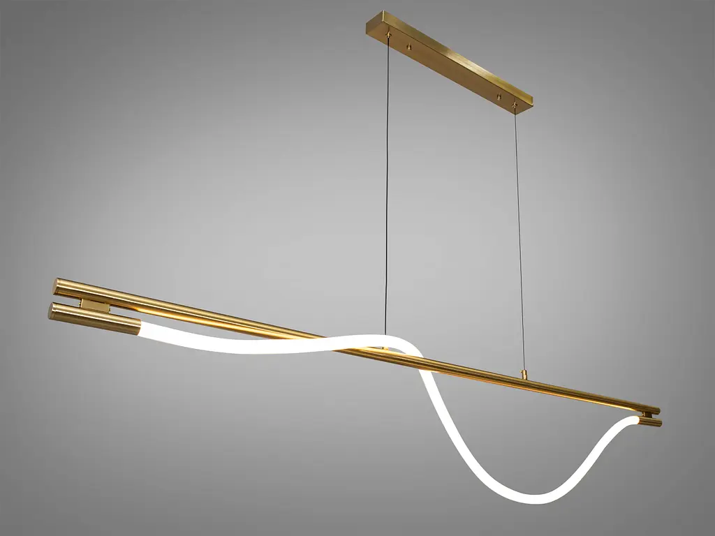 Декоративна світлодіодна люстра з серії "Роуплайт", 32W, кольору бронзи, . - фото 2