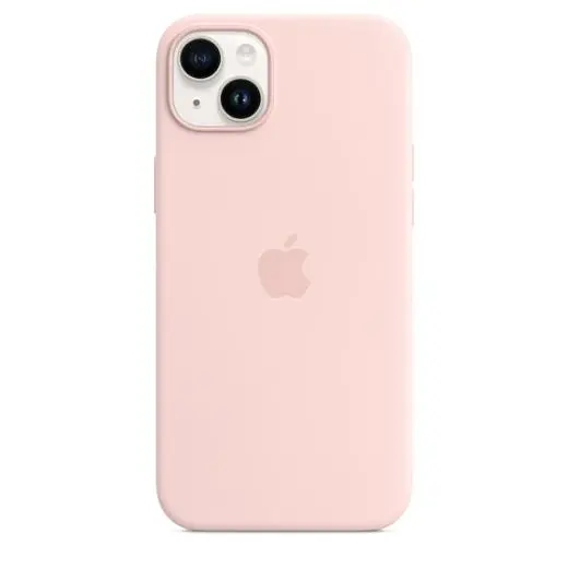 Силиконовый чехол CasePro Silicone Case with MagSafe Chalk Pink для iPhone 14 Plus - фото 4