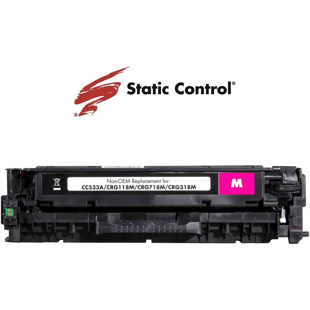 Картридж Static Control для HP CC533A (304A), Canon 718 magenta (002-01-RC533A) - фото 2