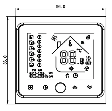 Термостат з ZigBee управлінням Tervix Pro Line для водяної/електричної теплої підлоги (117131) - фото 2