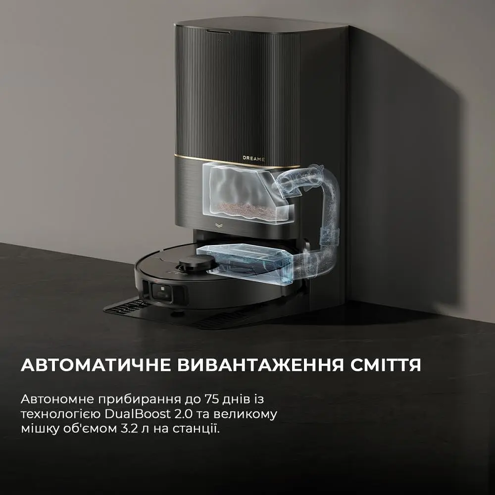 Робот-пылесос с влажной уборкой Dreame X40 Ultra Complete Black - фото 8