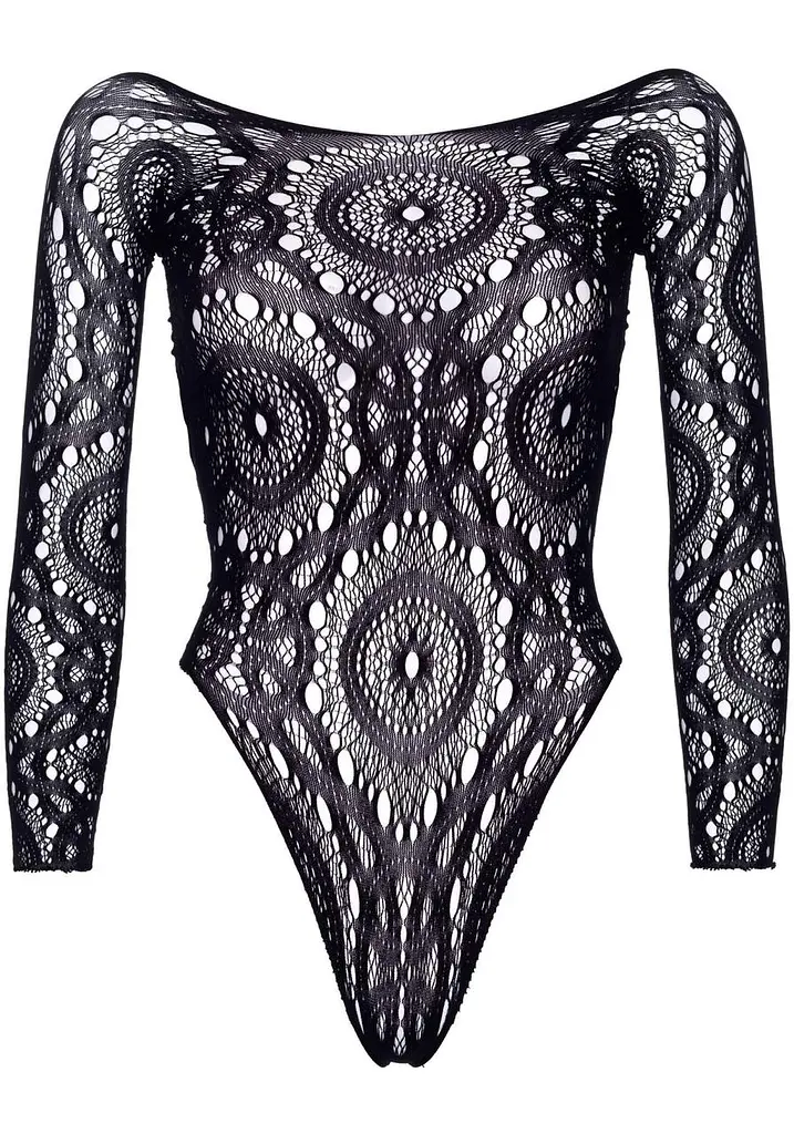 Боди Leg Avenue Snap crotch thong back teddy Black M/L - фото 3