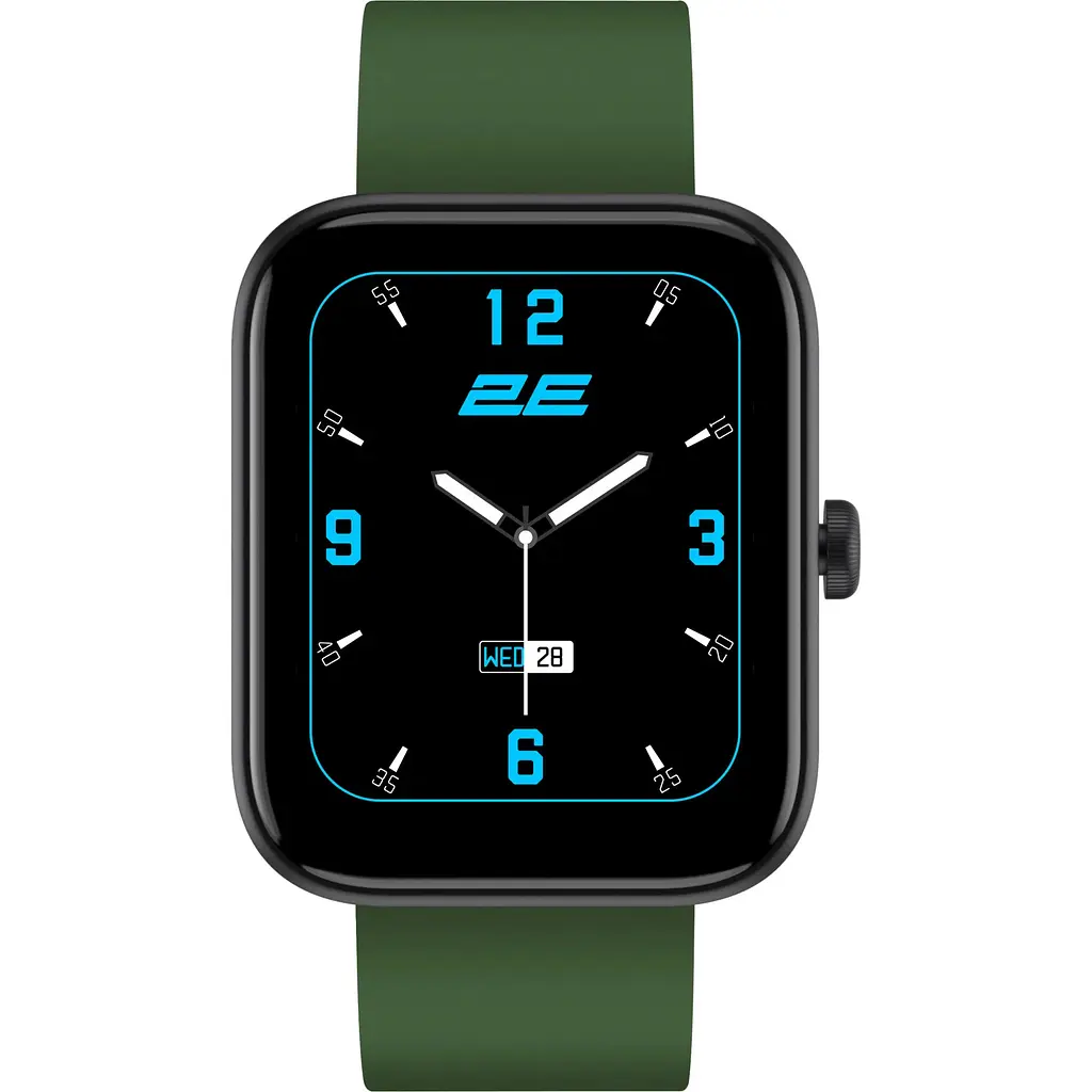 Смарт-годинник 2E Alpha SQ Music Edition 46mm Black-Green (2E-CWW40BKGN) - фото 4