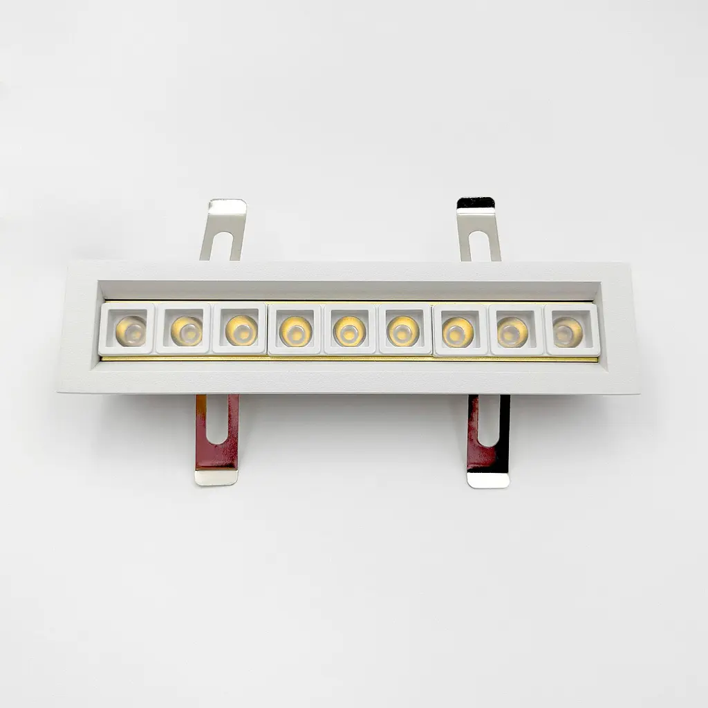 Встраиваемый светильник Skarlat RSL74166 9×2W WH+GD 4000K - фото 3