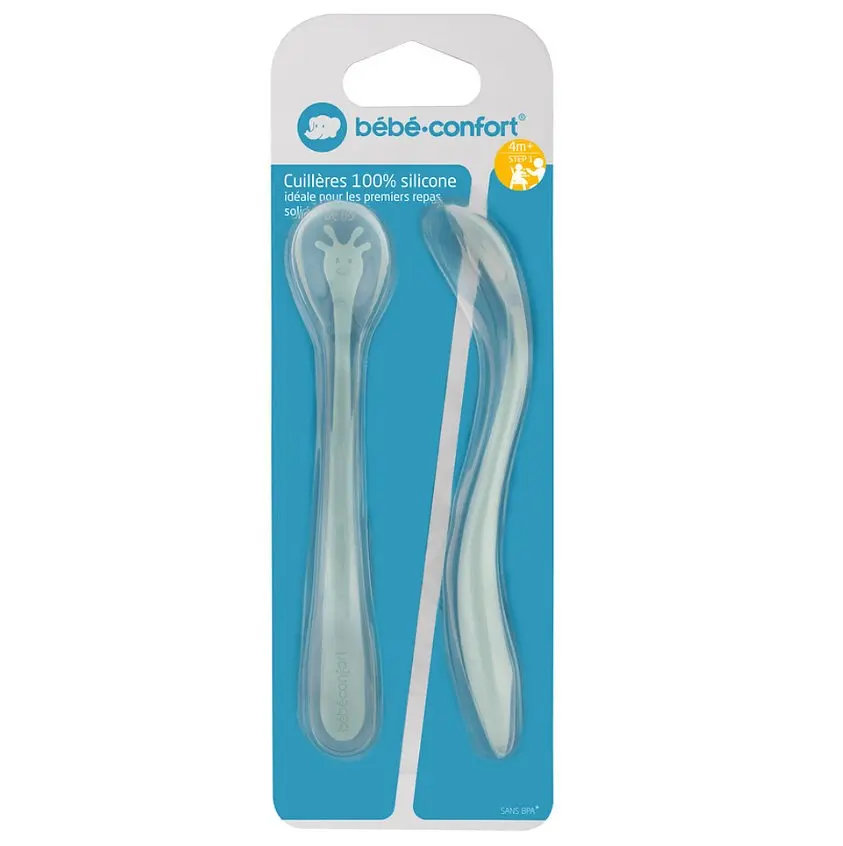 Ложечки Bebe Confort Silicone Spoons, голубые, 2 шт. (3105204300) - фото 2