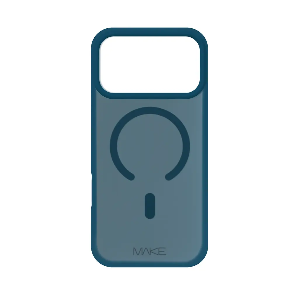 Чохол MAKE Apple iPhone 17 Pro Silicone Aura Magnet Dark Blue - фото 4