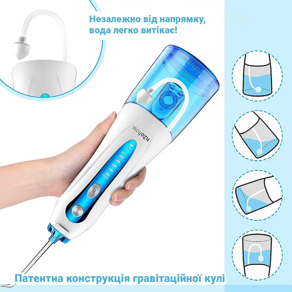 Іригатор H2ofloss HF-9Р White - фото 4