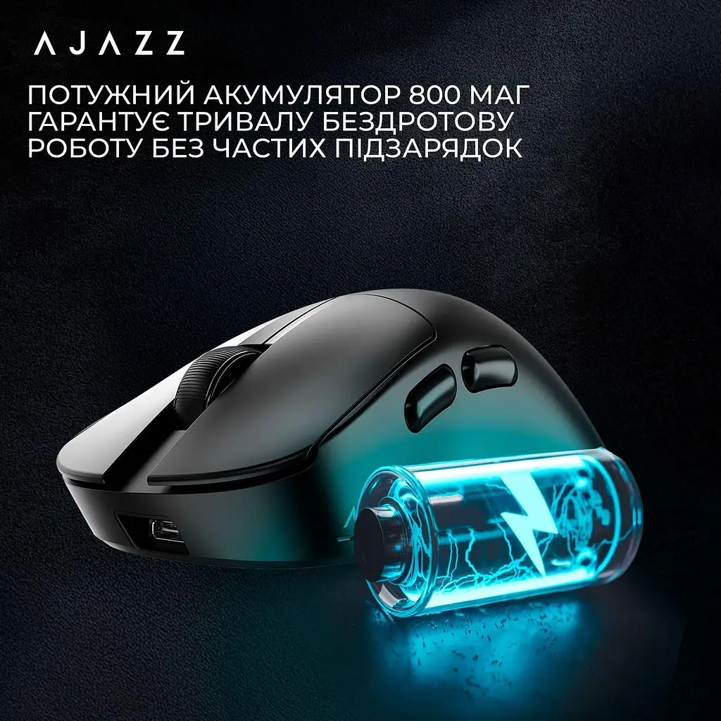 Миша Ajazz AJ179 V2 Max Black (AJ179-V2-MAX-B) - фото 9