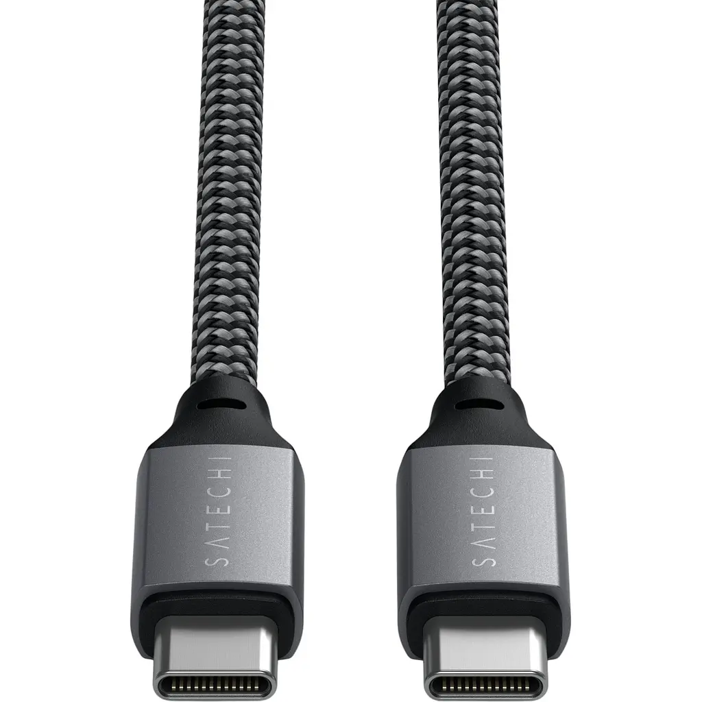 Кабель USB-C to USB-C Satechi Cable 100W Space Gray 2 м (ST-TCC2MM) - фото 2